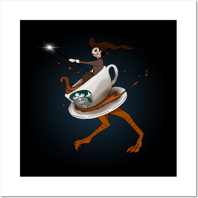 Coffee Witch Wall Art by RiffRaffComics